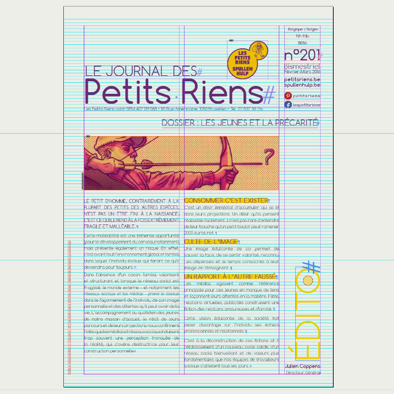 Les Petits Riens - Maquette Newsletter